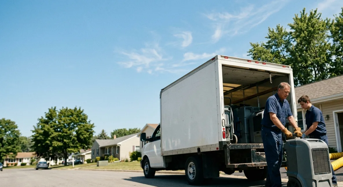 Water Damage Cleanup in Heltonville, IN near me
